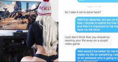 Girlfriend Goes Insane On New Boyfriend After He Decides To Play Video Games With Friends Instead Of Spend Time With Her.