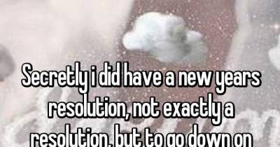 New Year's Resolutions People Can't Share Out Loud