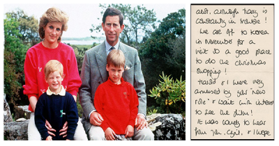 Unseen Letters From Princess Diana Reveal Prince William&rsquo;s &lsquo;Endless Supply&rsquo; Of Love For His Brother