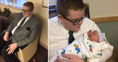 Teen Dresses In Suit To Meet Newborn Niece For First Time Because &ldquo;First Impressions Matter&rdquo;