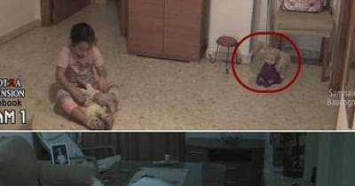 She Was Playing With Her Dolls When One Moved On Its Own Watch Carefully!