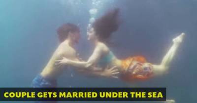 Couple Gets Married Under The Sea In Kerala. The First Of This Kind In India!