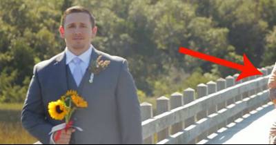 This Bride Hilariously Surprised Her Groom During Their &lsquo;First Look&rsquo;