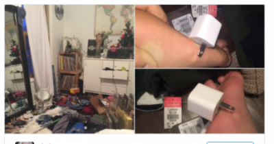 Girl's Phone Charger Goes Into Her Foot And Everyone Is Grossed Out