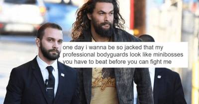 This Picture Of Jason Momoa And His Pint-Sized Bodyguards Put A Smile On People's Faces