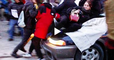 Guy Creates Compilation Of Cars Plowing Through Protesters Trying To Block The Road