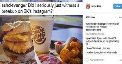 This Guy Got Caught Cheating, On Burger King&rsquo;s Instagram Page