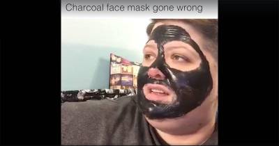Woman Puts On Charcoal Face Mask, Instantly Regrets Her Decision