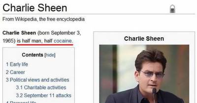 The Funniest Wikipedia Edits By Internet Vandals