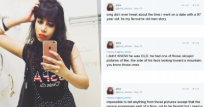 Woman Shares Awkward OkCupid Date With Horny 97 Year Old Who Catfished Her.