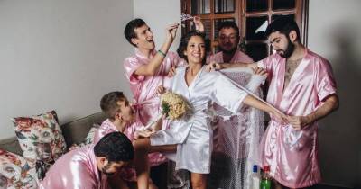 Bride Who Does Not Have Any Girlfriends Gets Her Bros To Be Her Bridesmaid