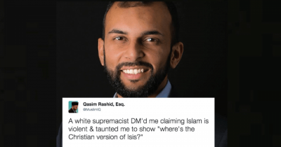 White Supremacist Gets Schooled When He Asks A Muslim Lawyer Why There Is No 'Christian ISIS.'