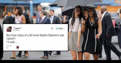 Sasha Obama's Real Name Isn't Sasha And The Internet Is Going Crazy Over It