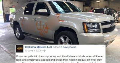 This Man Pulls Into His Vehicle Repair Shop And A Silence Falls Over The Whole Place