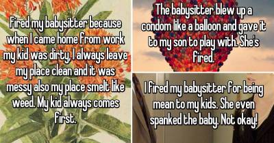 Shocking Reasons Parents Fired Their Babysitters