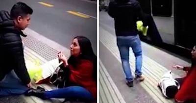 Woman Ends Up Alone On Sidewalk After Proposal To Boyfriend Goes Wrong