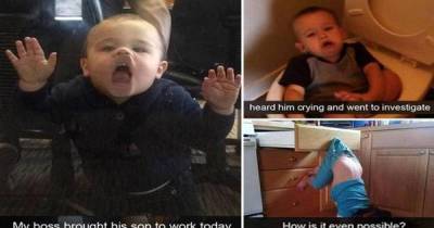 Parents Share Absolutely Hilarious Snapchats Of Their Children Getting Into Awkward Situations.