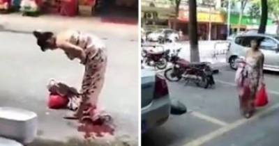Woman Suddenly Gives Birth While Shopping Walks Away With Baby Like It Was Nothing