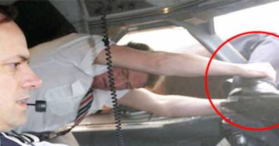 Crew Saves Pilot That Gets Sucked Out Of Plane Window
