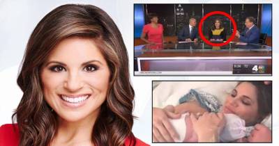 Watch The Moment That This New Anchors Water Breaks On Live TV