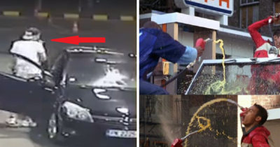 Arrogant Guy Gets What He Deserves After Smoking At Gas Station Despite Being Told To Stop