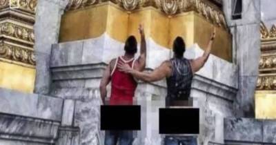American Couple Arrested For Committing Disgusting Act At A Buddhist Temple