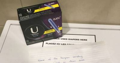 Woman At Airport Is Forced To Buy $15 Box Of Tampons, Sparks Outrage With Anonymous Note