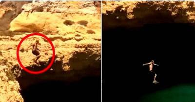 Man Dives Off Of A 50-Foot Cliff And Things Couldn't Go Worse For Him