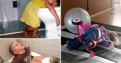 This Is All The Proof You Need That Kids Can Nap At Any Time, Anywhere.