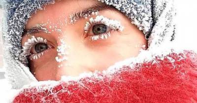 The Temperature Has Dropped To -67&deg;C In Russia Causing People's Eyelashes To Freeze!