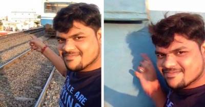 A Man Trying To Capture A Perfect Selfie With Oncoming Train Gets Hit