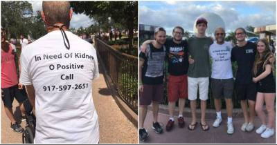 Man Walks Around Disney World In T-Shirt Pleading For A Kidney Then His Phone Blows Up