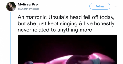 Ursula's Head Fell Off At Disneyland And The Internet Had A Field Day With It