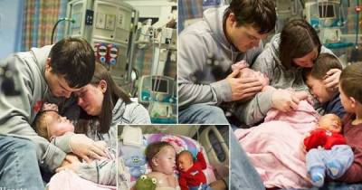 These Heartbreaking Pictures Show This Little girl's Last Moments As She Passes Away In The Hospital.