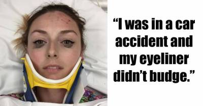 Woman's Funny Eyeliner Review After Horrible Car Accident Goes Viral Because It&rsquo;s Extra AF