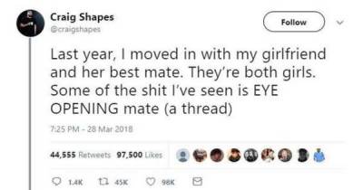 This Guy Moved In With Two Girls And It Totally Changed His Life