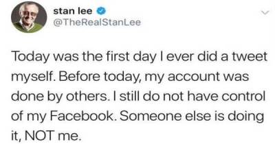Did You Know Stan Lee Has A Twitter Account? He Is Too Cute!