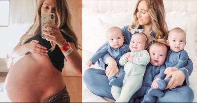 Mom Shares The Journey Of Giving Birth To Quadruplets In Before And After Pictures