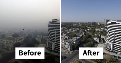 Comparison Pictures From Around The World That Shows The Drastic Impact Quarantine Had On The Environment