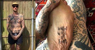 Meet The Man Who Tattoos Himself Everyday Since Going Into Isolation Because Of The Pandemic