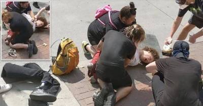 In Columbus, Ohio Cops Deliberately Use A Pepper Spray On A Double Amputee, Steals His Legs As The Man Begs For Helps