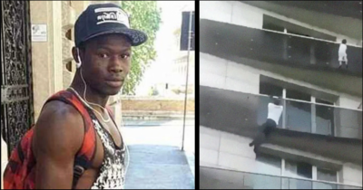 Man Climbs 4 Stories Like A Real Spiderman With His Bare Hands In Less Than 30 Secs To Save 4-Year-Old Dangling From Balcony