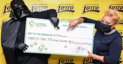 Mystery Man Dons Darth Vader Suit To Collect His Lottery Winnings