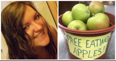 Nurse Fined 200$ Just For Leaving Free Apples Outside Her House For The Neighbors