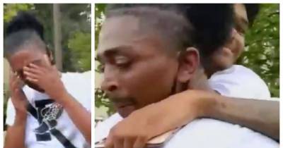 Viral Video Shows Father Crying And Hugging 18-Year-Old Son While Dropping Him Off At College