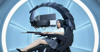 This SCORPION shaped giant robotic gaming chair that also &lsquo;cocoons and massages&rsquo; can be yours in just $3,299