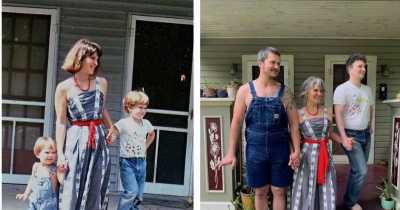 32 Pics Show People Recreating Their Mother's Looks To Honor Mother&rsquo;s Day