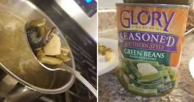 Mom Spotted A 'Snakehead' In Her Can Of Green Beans Which She Was Having For Dinner