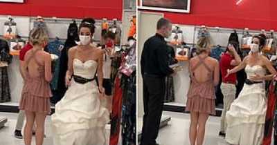 Woman In Bridal Dress Marches Into Target Store To Force Man To Marry Her