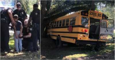 11-Year Old Kid Arrested After Stealing School Bus And Leading Police On A Wild Chase